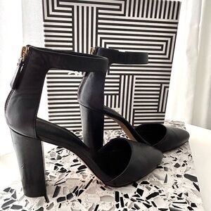 Elegant Black High Heel Sandals